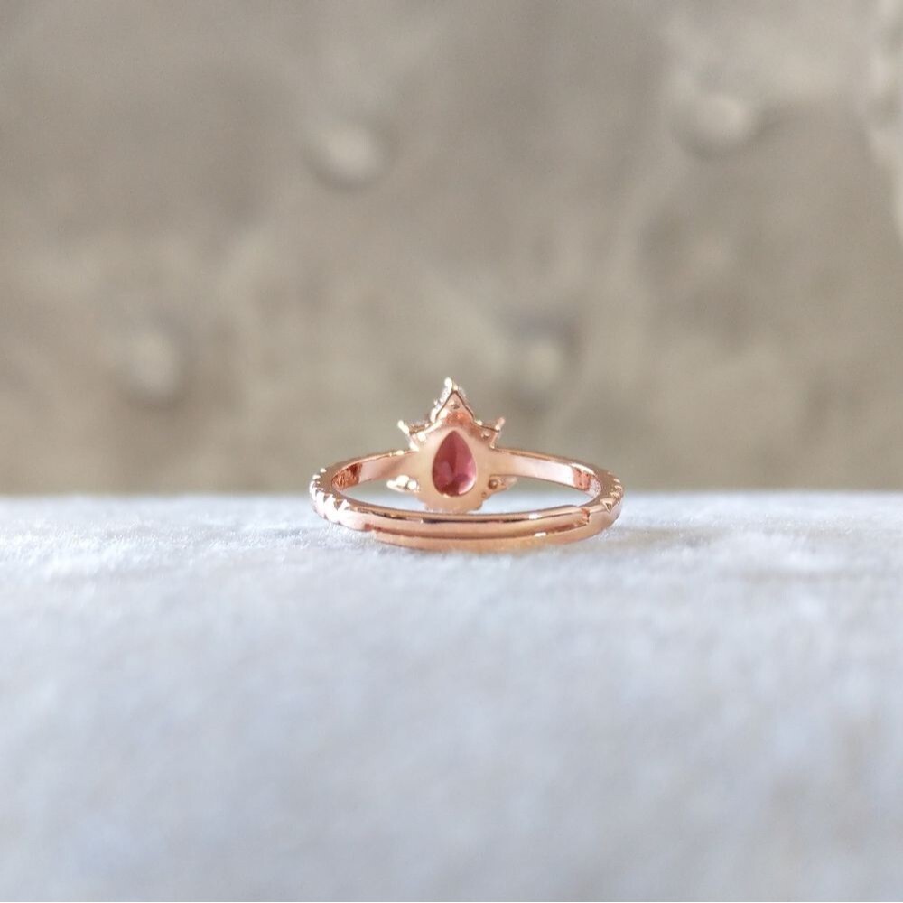 💎NEW💎 NATURAL GARNET 925 SS RING - Picture 10 of 12
